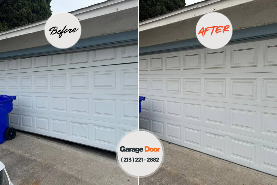 Before and after: garage door repair Anthem, AZ